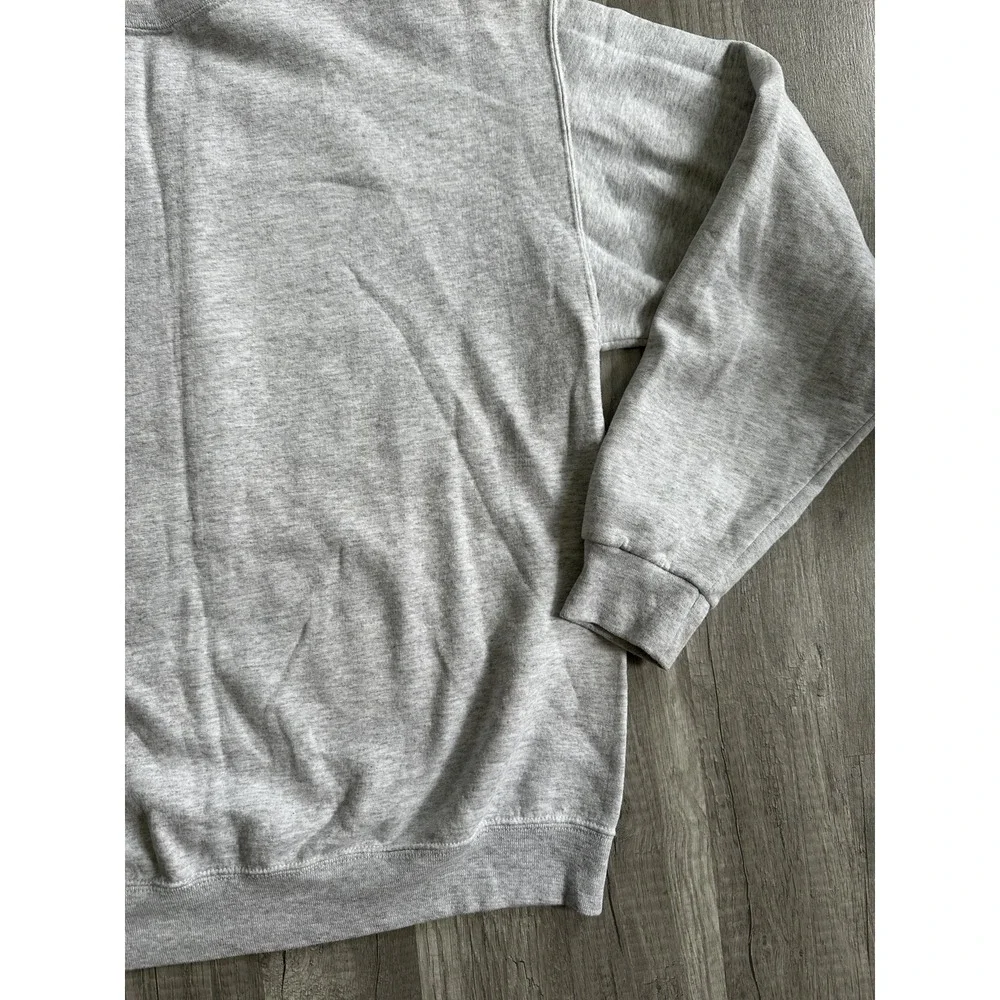 Jerzees Minnesota Vikings Crewneck Sweatshirt Size Large Gray Unisex